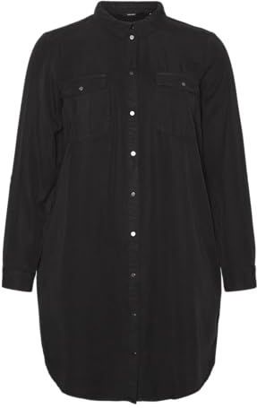 VERO MODA CURVE Blousejurk Zwart