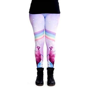 cosey - Unicorn Line – kleurrijke leggings (Eén maat) – verschillende eenhoorn-designs, Lama Dream, Eén maat