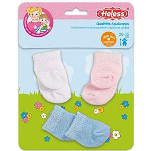 Heless - 773 - Sokken 3 paar voor poppen van 28-35 cm