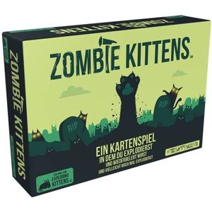Exploding Kittens | Zombie Kittens | partyspel | kaartspel | 2-5 spelers | vanaf 7 jaar | 15 minuten | Duits