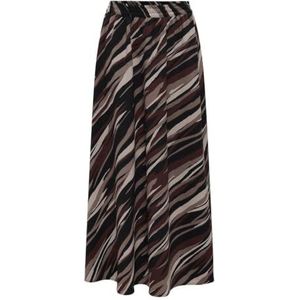 ONLY Onlnova Life Vis Jamilla Skirt Aop Damesrok, Zwart / Aop: 592 Boheemse charme