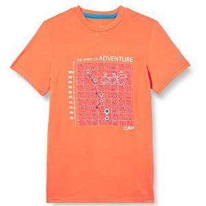 CMP meisjes t-shirt 38t6425, Oranje Flash