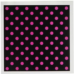 3Drose Gc_20407_2 Wenskaarten, 15,2 x 15,2 cm, 12 stuks, zwart/roze