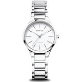 BERING Vrouwen analoog kwarts horloge met titanium armband 15630-704, zilver, armband, zilver., Armband