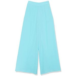 CHAOUICHE Pantalon Pajama pour Femme, Bleu, L