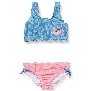 Playshoes bikini kreeft voor meisjes, Blauw/Roze