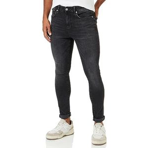 ONLY & SONS Onsfly Spray On 7848 Dnm Jns Box Ext Jeans voor heren, Zwarte jeans
