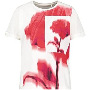 Taifun 371325-16122 T-shirt voor dames, Roze Kiss Print