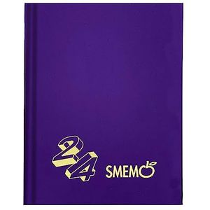 Smemoranda - Schoolagenda 2023-2024, 16 maanden, september 23-december 24, schoolplanner met planner, hardcover, Lite-formaat, 12 x 16,5 cm, paars