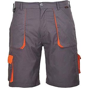 Portwest Texo shorts contrastkleur grijs Maat: XS, TX14GRRXS