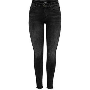 ONLY ONLBlush Mid Slim Fit Jeans voor dames, Zwart Denim