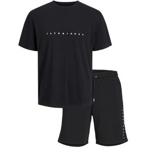 JACK & JONES Jjestar Jj Tee Ss Set Pack Mp Jjestar Jj Tee Ss Set Mp Heren (1 stuk), zwart.