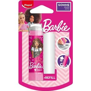 Maped - Barbie-tube-gum - Beschermde, efficiënte en nauwkeurige gum - Zeer praktisch draaisysteem - PVC- en ftalaatvrij - Inclusief navulverpakking