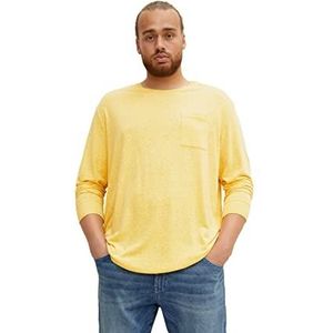 TOM TAILOR t-shirt heren, 30400 - Pleasant Yellow Snow Melange