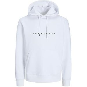 Jack & Jones Jjestar Jj Felpa Cappuccio Noos Sweatshirt met capuchon voor heren, Wit.