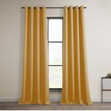 HPD Half Price Drapes Verduisteringsgordijn met oogjes van kunstlinnen, 1 paneel, polyestermix, 137,7 x 243,8 cm