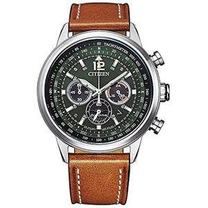 Citizen Eco-Drive chronograaf horloge voor heren, Groen, Riemen