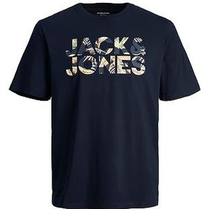 JACK&JONES JUNIOR Jjejeff Corp Logo Tee SS O-hals Sn Jnr chino shorts jongens, Marineblauwe blazer/detail: bloem