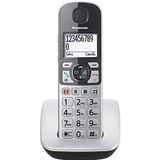 Panasonic KX-TGE510JTS Draadloze telefoon (DECT), groot display met achtergrondverlichting, grote toetsen, versterker- en noodknop, compatibel met akoestische apparaten, eenvoudige bediening,