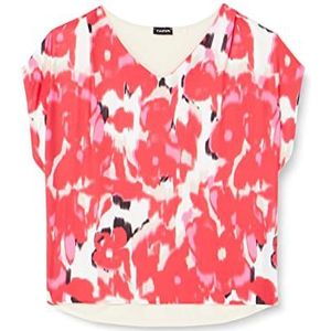 Taifun 371322-16119 T-shirt dames, Roze kus patroon