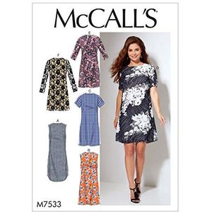 McCall's Patterns 7533 B5 damesjurk maat 36-44 meerkleurig 17 x 0,5 x 0,07 cm
