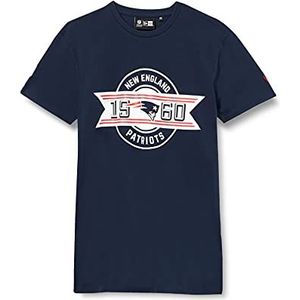 New Era NFL England Patriots Team Established T-Shirt, Donkerblauw