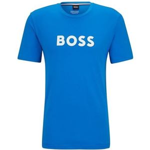 BOSS Rn T-shirt voor heren, 1 stuk, Blauw verlicht