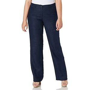 BRAX Linnen broek in Farina-stijl, damesbroek, Navy Blauw