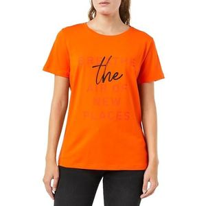 Cross T-Shirt Femme 56027 Orange, L, Orange, L