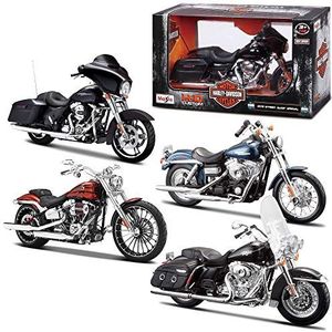 Maisto Bburago Maisto France - Moto Harley Davidson-schaal 1/12 - willekeurig model, M32320, willekeurig