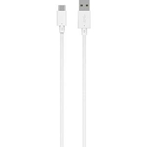JUST GREEN Eco USB-kabel (A/C, 3 A, 2 m) wit