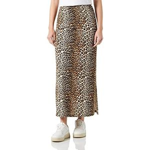 Vila Vimooney Maxi-rok voor dames, Beige/Aop: leo