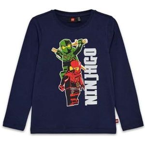 LEGO Lwtano 607 Gebreid shirt met lange mouwen voor jongens, Marine (Dark Navy)