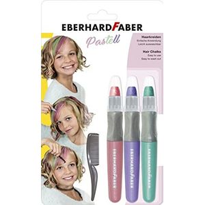 Eberhard Faber Haarkrijt - set 3 Stuks  - Roze Paars Turquoise - EF-579202