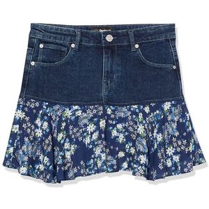 Desigual Jupe plissée gilian pour fille en denim, bleu, 8 ans