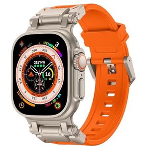 Sportarmband voor Apple Watch Ultra 2/Ultra 49 mm, 45 mm, 44 mm, 42 mm, duurzame siliconen armband met IWatch Ultra 9, 8, 7, 6, 5, 4, 3 SE