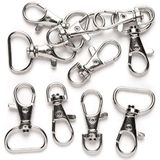 Baker Ross 10 stuks metalen sleutelhangers met riemclip om te knutselen