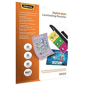 Fellowes Admire lamineerfolie, mat, A3, 80 micron, 25 stuks