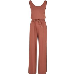 Urban Classics Lange mouwloze modal jumpsuit voor dames, T-shirt voor dames, Terracotta