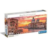 Clementoni 39878 Puzzelcollectie Venetië, 1000 stukjes, inclusief poster, puzzel voor volwassenen van 14 tot 99 jaar, cadeau voor mannen/vrouwen, stad, landschap, gemaakt in Italië, meerkleurig