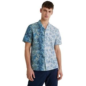 Desigual Cam_lirac heren T-shirt button down, zwart.