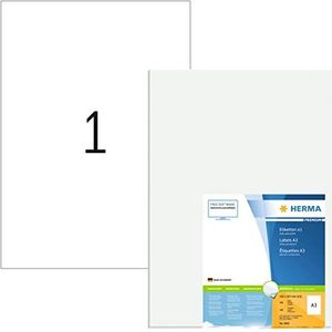 Herma 8692 etiketten A3 297 x 420 Premium papier A3 100 stuks wit