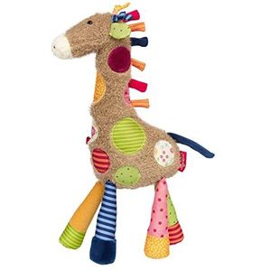 Sigikid 42837 Pluche dier Giraf Patchwork Sweety Knuffel om te spelen en te knuffelen van zachte materiaalmix voor baby's en kinderen, jongens en meisjes van 0 maanden tot 8 jaar, veelkleurig/giraf,