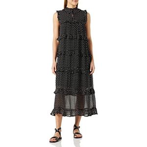 Part Two Parillapw Dr. Dress Vrouwelijk silhouet dames, Black Mini Block Print