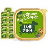 Edgard & Cooper Natuurlijk natvoer voor volwassenen honden - 11 x 150 g - lam en rundvlees - graanvrij en gezond