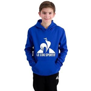 Le Coq Sportif Ess Hoody Nr. 3 Kindersweatshirt met capuchon, Electro, uniseks, kinderen, Electro blauw