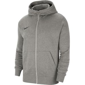 Nike Jongens Hoodie met rits, Dk Grey Heather/Black, XS