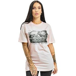 Mister Tee Love Nature T-shirt voor dames, Marshmallow Rose