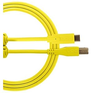 UDG GEAR USB 2.0-kabel (C-B) - USB 2.0 C naar B-kabel, geel