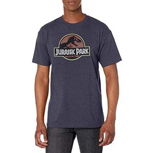 Jurassic Park Jurassic Park Logo T-shirt voor heren, Chinees Navy Blauw